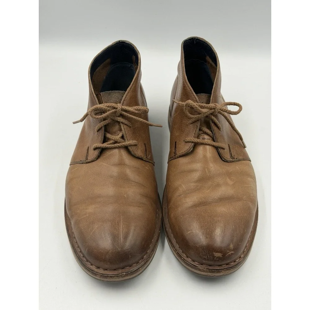 Cole Haan Men's 9M Brown Leather Chukka Boots Lace Up Ankle Casual Dress Shoes